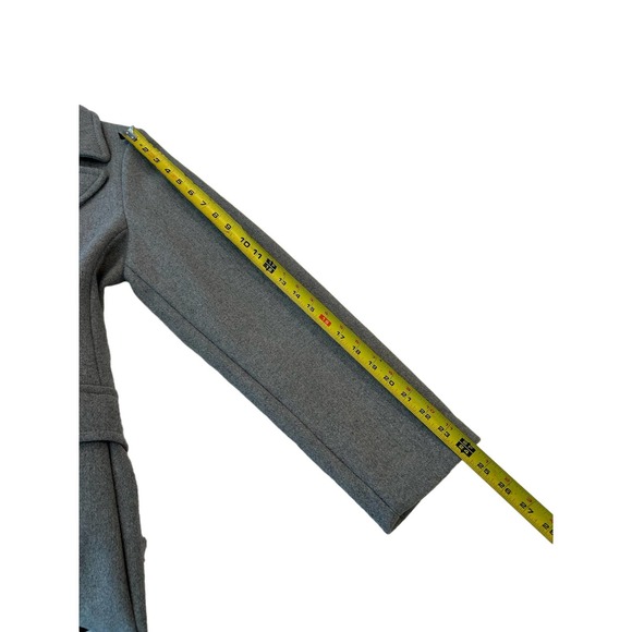 Kate Spade Wool Blend Gray Stylish Belted Coat SZ M - Picture 15 of 16